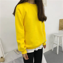 Load image into Gallery viewer, Sudaderas Mujer 2019 Harajuku Solid Sweatshirt Women Long Sleeve Hoodie Loose Women Hoodies Sweatshirts Casual Tracksuit