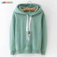 Load image into Gallery viewer, Hoodies Women 2019 Brand Female Long Sleeve Solid Color Hooded Sweatshirt Hoodie Tracksuit Sweat Coat Casual Sportswear S-3XL