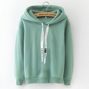 Hoodies Women 2019 Brand Female Long Sleeve Solid Color Hooded Sweatshirt Hoodie Tracksuit Sweat Coat Casual Sportswear S-3XL