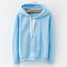 Load image into Gallery viewer, Hoodies Women 2019 Brand Female Long Sleeve Solid Color Hooded Sweatshirt Hoodie Tracksuit Sweat Coat Casual Sportswear S-3XL