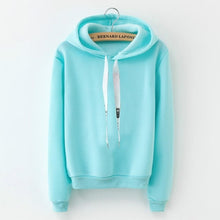 Load image into Gallery viewer, Hoodies Women 2019 Brand Female Long Sleeve Solid Color Hooded Sweatshirt Hoodie Tracksuit Sweat Coat Casual Sportswear S-3XL