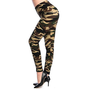 VISNXGI New Fashion 2019 Camouflage Printing Elasticity Leggings Camouflage Fitness Pant Legins Casual Milk Legging For Women