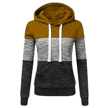 Load image into Gallery viewer, Hoodies Women Sweatshirts Fashion Womens Casual Hoodies Sweatshirt Patchwork Ladies Hooded Pullover Women Clothing Sweats Warm