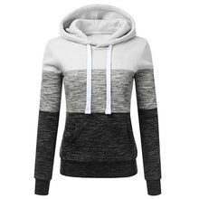 Load image into Gallery viewer, Hoodies Women Sweatshirts Fashion Womens Casual Hoodies Sweatshirt Patchwork Ladies Hooded Pullover Women Clothing Sweats Warm