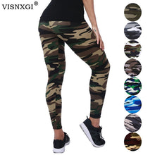 Load image into Gallery viewer, VISNXGI New Fashion 2019 Camouflage Printing Elasticity Leggings Camouflage Fitness Pant Legins Casual Milk Legging For Women