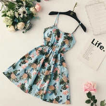 Load image into Gallery viewer, Marwin New Off shoulder ruffle Dot summer Dress women white strap chiffon beach Boho party sexy dresses vestido furits