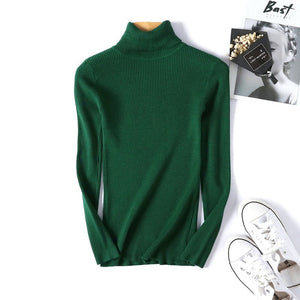 3 DAYS SALE !!!!! winter Women Knitted Turtleneck Sweater Casual Soft polo-neck Jumper Fashion Slim Femme Elasticity Pullovers