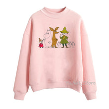 Load image into Gallery viewer, Cute Whisky Design Moomins hoodies women harajuku kawaii hoodie pink funny sudadera mujer winter clothes tracksuit sweatshirts