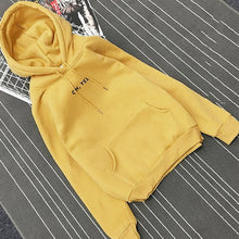 Load image into Gallery viewer, RICORIT Oh Yes Letter Pullover Women Fleece Thick Harajuku Loose Hoodies Female Winter Casual Hooded Sweatshirt Bts Hoodie