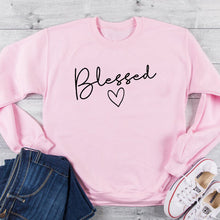 Load image into Gallery viewer, Women Sweatshirts Pink Tops Fall Clothing Christian Graphic Pullover Hoodie Long Sleeve Lady Streetwear Drop Shipping