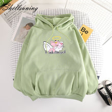 Load image into Gallery viewer, Shellsuning Animal Print Hoodies Sweatshirts Women Harajuku Autumn Winter New Thicken Casual Hooded Pullover Tops Female Outwear