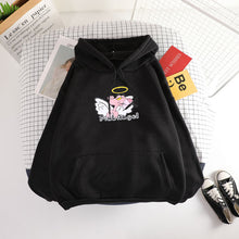 Load image into Gallery viewer, Shellsuning Animal Print Hoodies Sweatshirts Women Harajuku Autumn Winter New Thicken Casual Hooded Pullover Tops Female Outwear