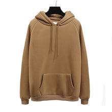 Load image into Gallery viewer, Zuolunouba 2018 winter Casual Fleece women Hoodies Sweatshirts long sleeve yellow girl Pullovers loose Hooded Female thick coat