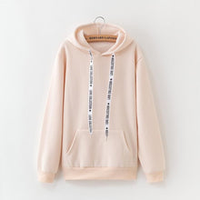 Load image into Gallery viewer, 2019 New Social Harajuku Hoodies For Girls Solid Color Hooded Tops Women&#39;s Sweatshirt Long-sleeved Winter Velvet Thickening Coat