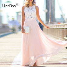 Load image into Gallery viewer, UZZDSS New Arrival Sring Evening Party Hollow Out Beach Dress Womens Boho Sleeveless Maxi Dress Party dresses Dropshipping