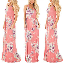 Load image into Gallery viewer, Long Dress Floral Print Boho Beach Dress Tunic Maxi Dress Women Evening Party Dress Sundress Vestidos de festa XXXL