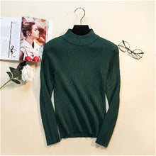 Load image into Gallery viewer, 2019 Autumn Winter Women Pullovers Sweater Knitted Elasticity Casual Jumper Fashion Slim Turtleneck Warm Female Sweaters